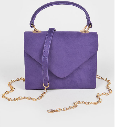 Suede Mini Bag Purple