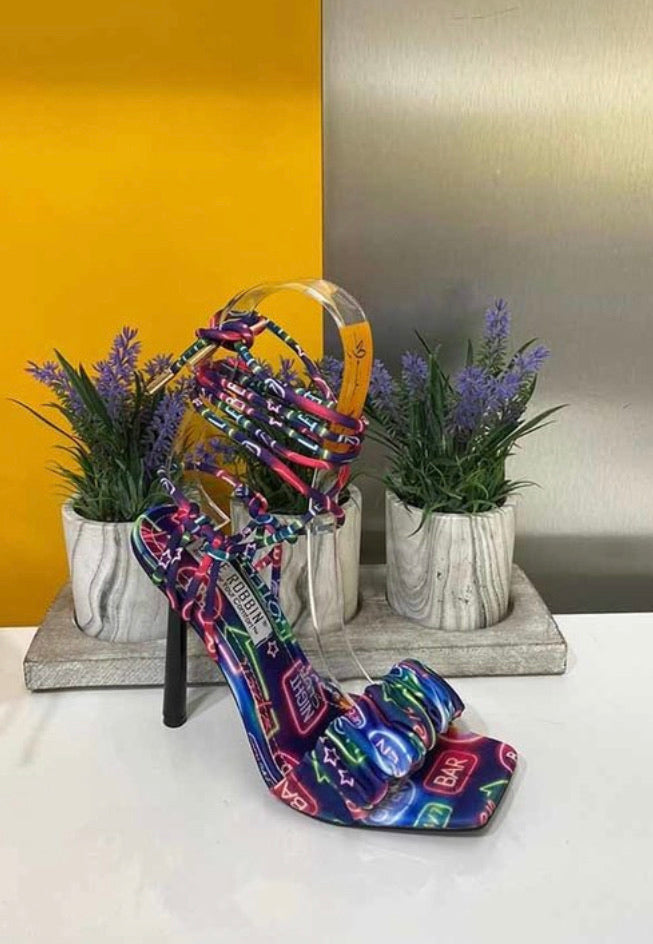 Multi Color Print Sandal