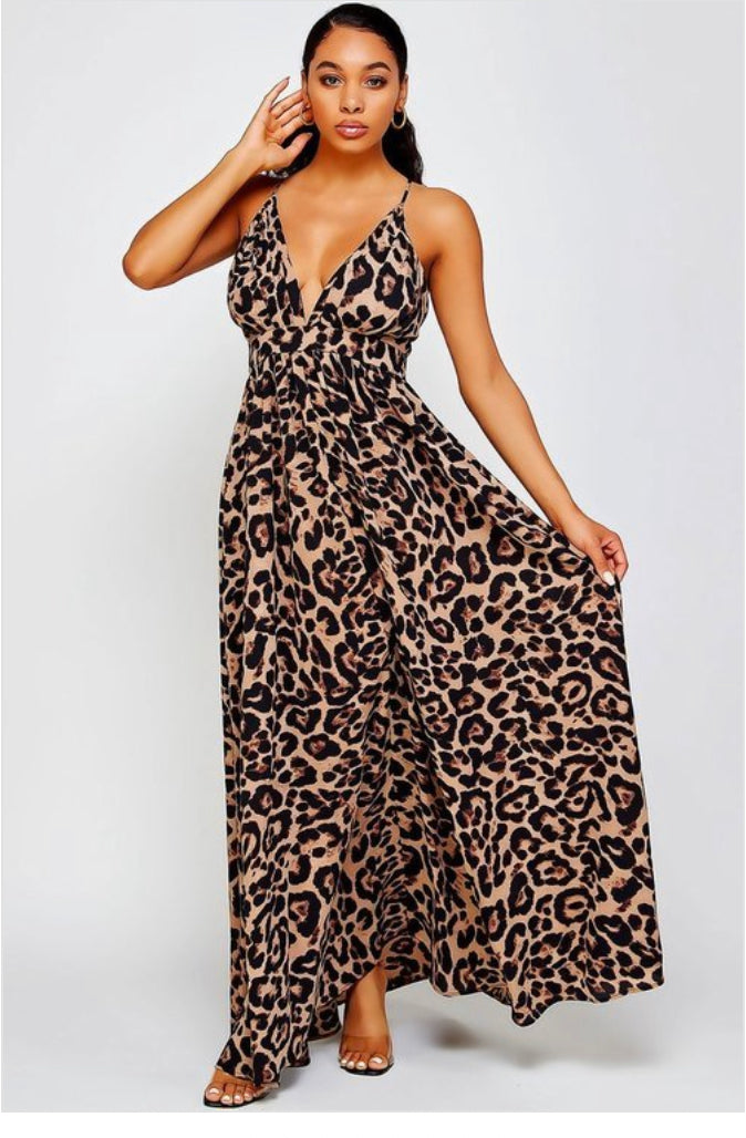 Leopard Fever Maxi Dress